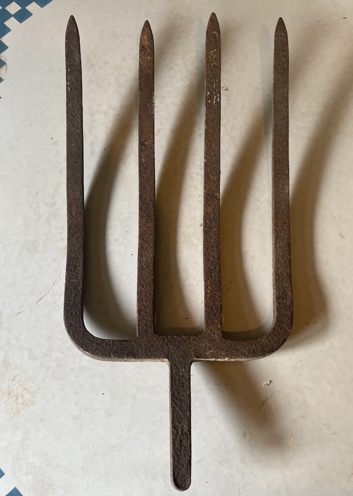 potato fork vintage 4 tine garden pitch fork farm barn tool