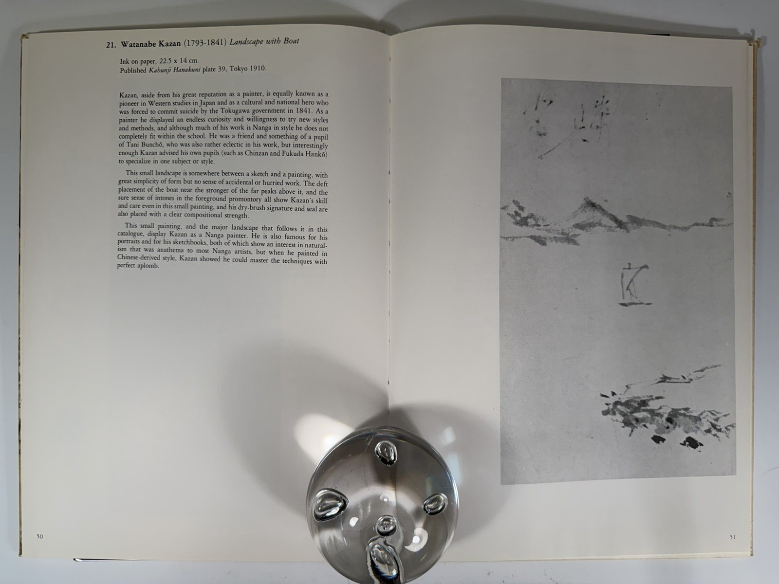 Japan Japanese Portfolio of 3 Nanga Drawings ca. 19th century and Reference Book