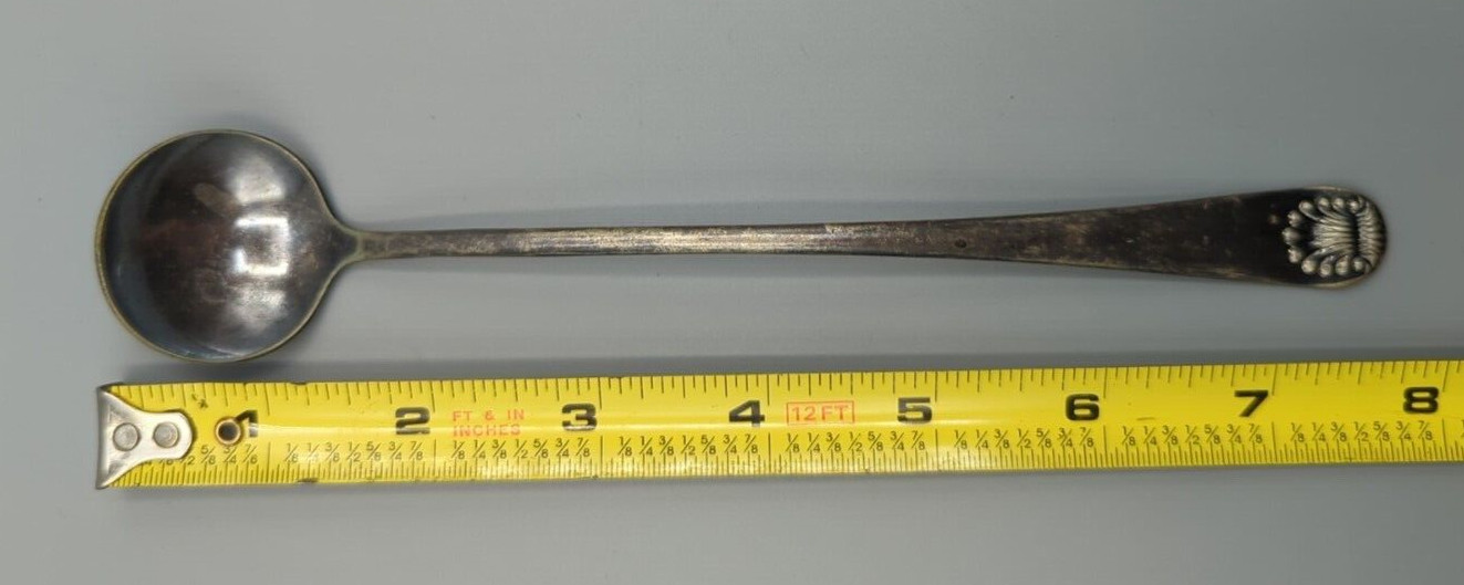 Oneida SHELL Pattern 1731 Iced Tea Spoon Niagara Falls Silver Co 1877 Antique 8″