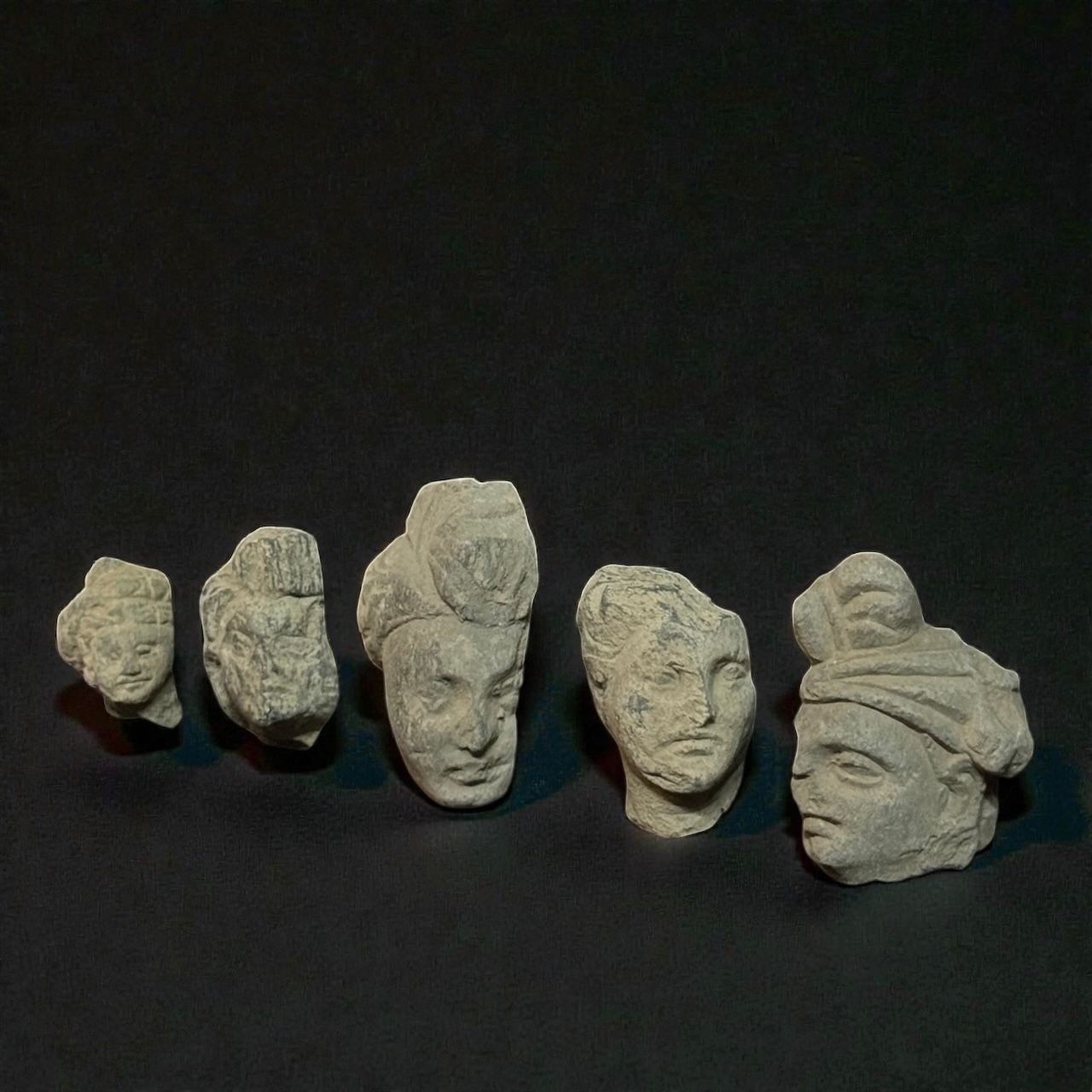 Ancient Gandhara mix lot of stone heads