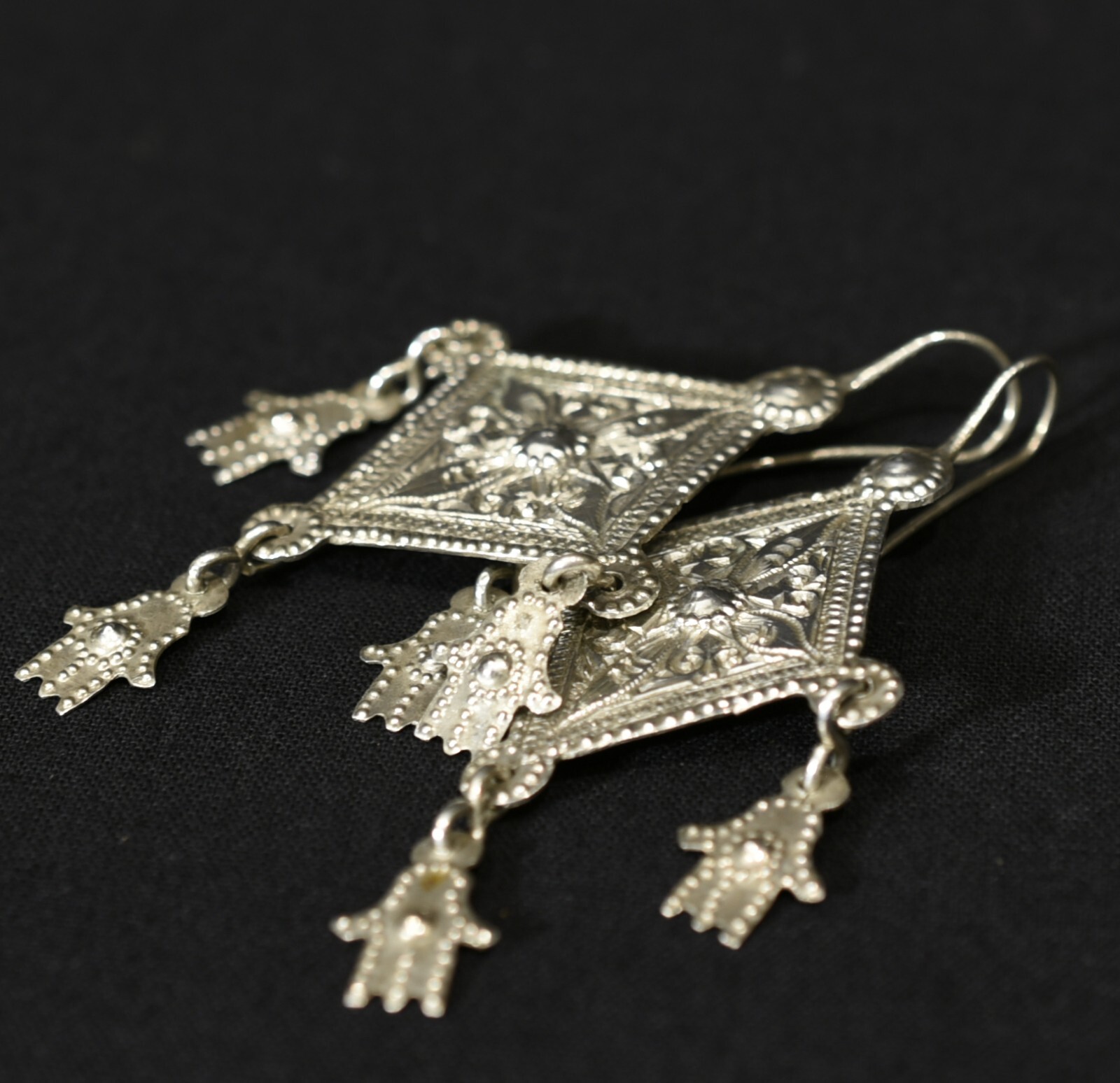 Old Berber Earrings – Hands of Fatima – South Morocco