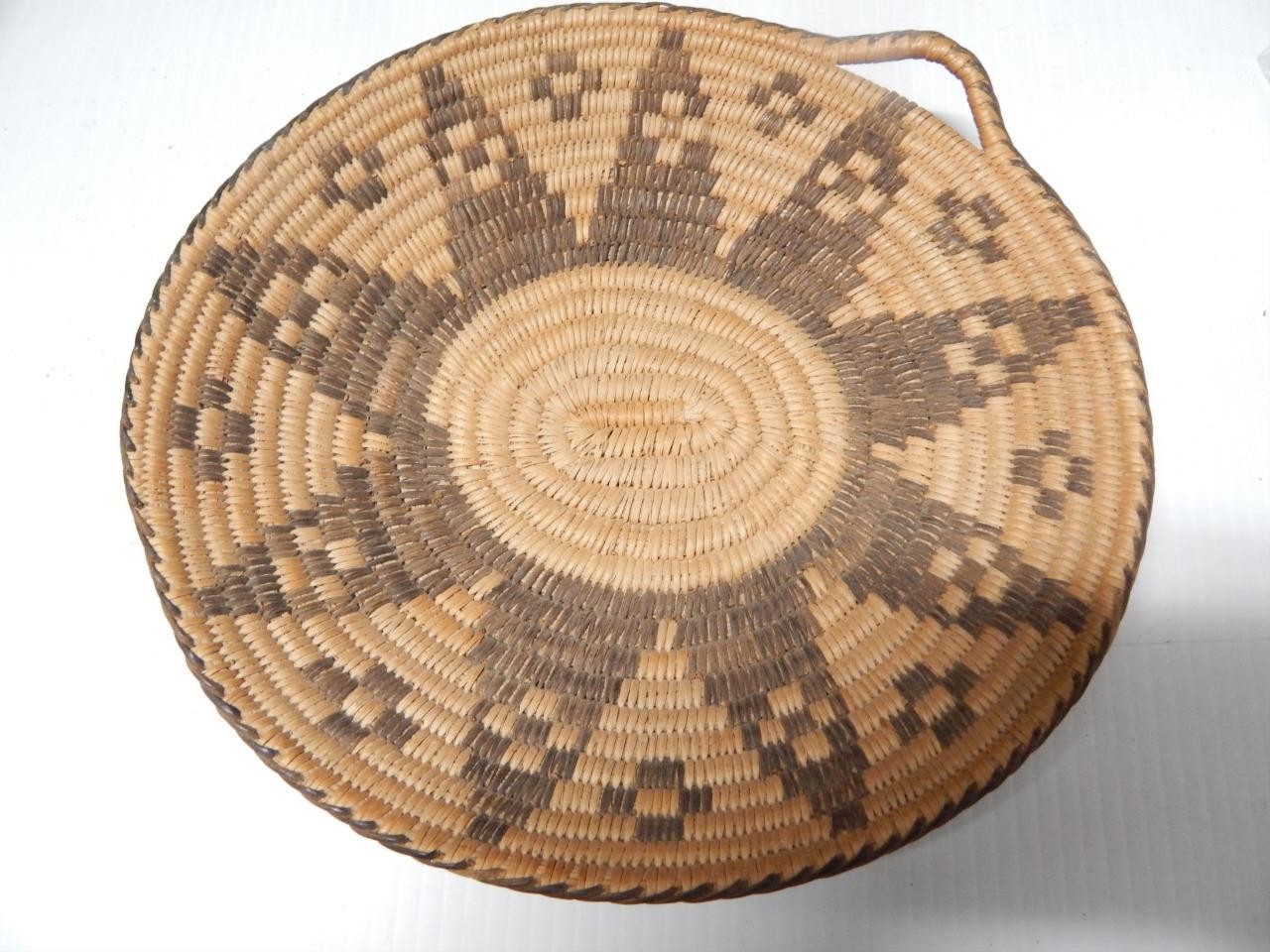 ANTIQUE VINTAGE PIMA INDIAN BASKET – ARIZONA – CLEAN + PRISTINE – BUY IT NOW !