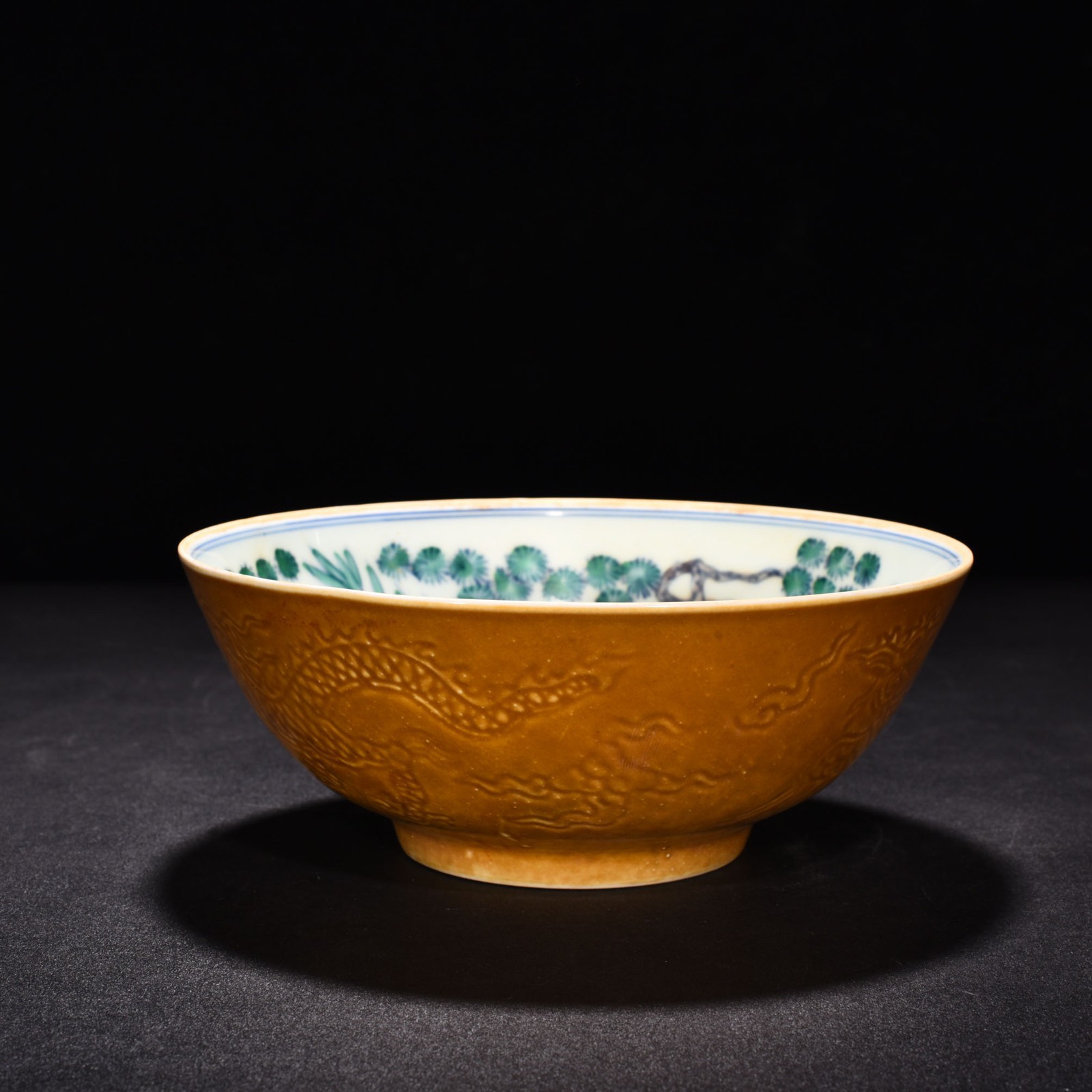 7.1″ China Old Ming Chenghua Mark Porcelain Doucai Pine Bamboo Plum Blossom Bowl