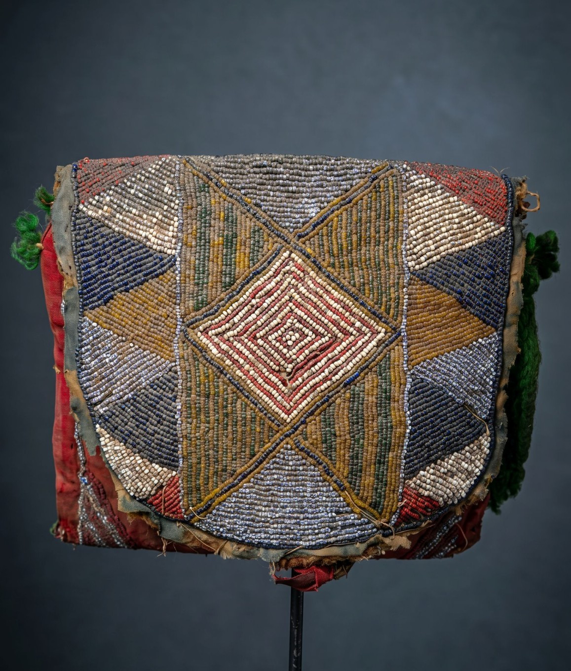 Old Yoruba Beaded Diviners Satchel Ex Charles Jones