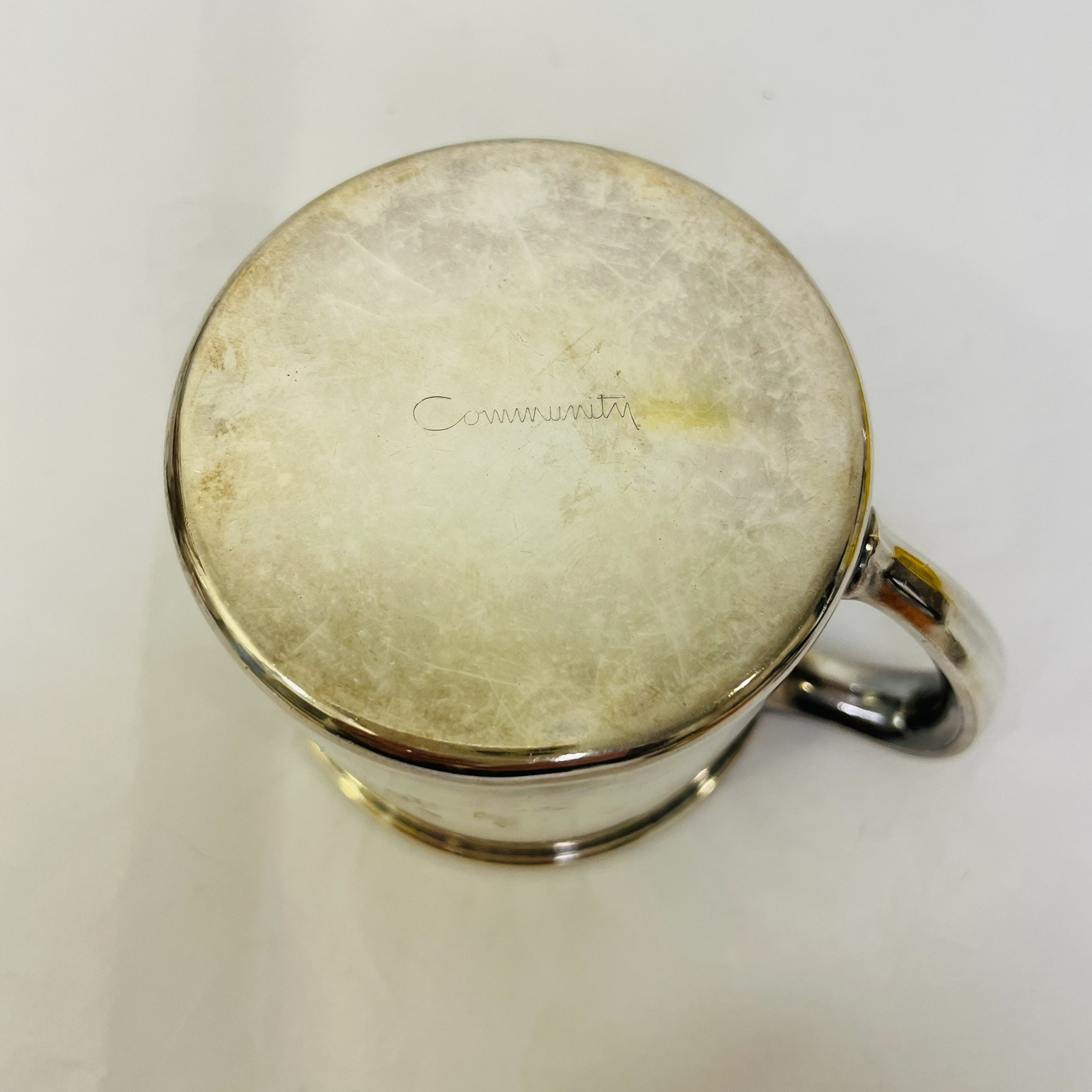 Oneida Community Libra Zodiac or Future Lawyer Silver Baby Christening Cup MCM