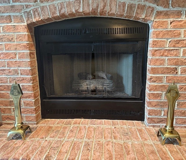 Pair Sunset Brass Fireplace Andirons Chenets Mid Century Modern H 17″
