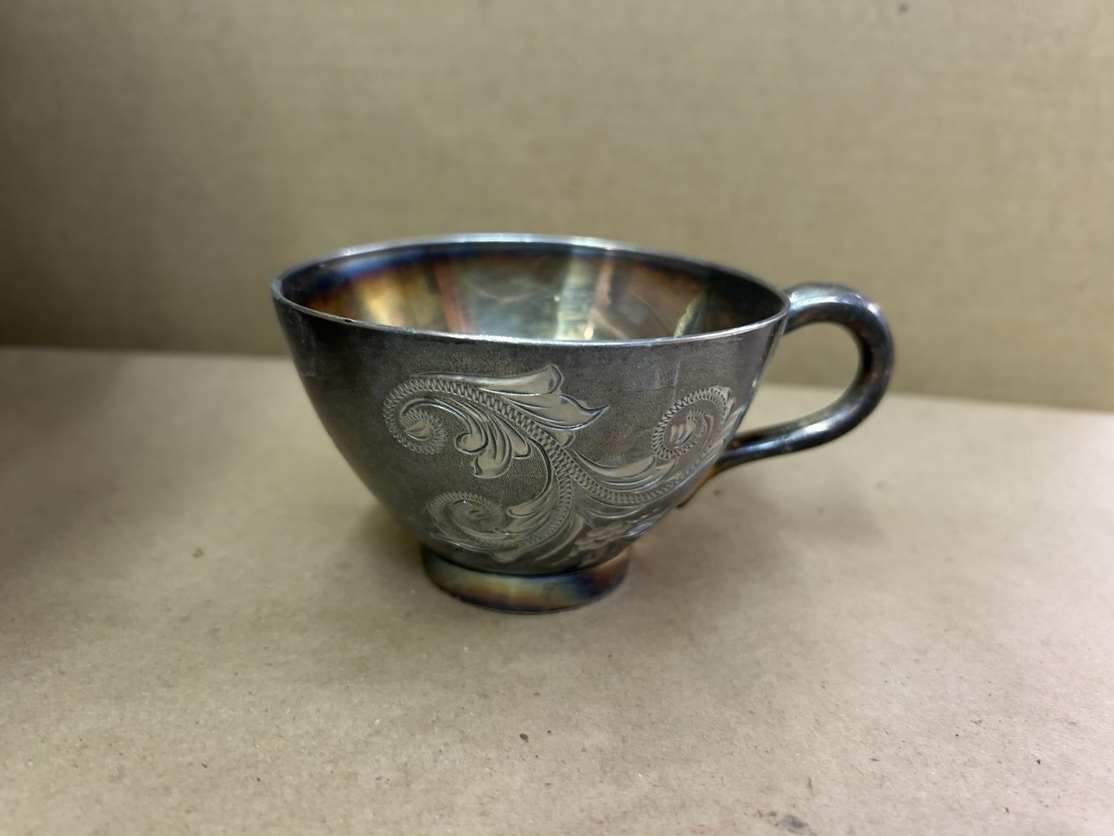 Adelphi Silver Plate Co Of New York Quadruple Mug Cup