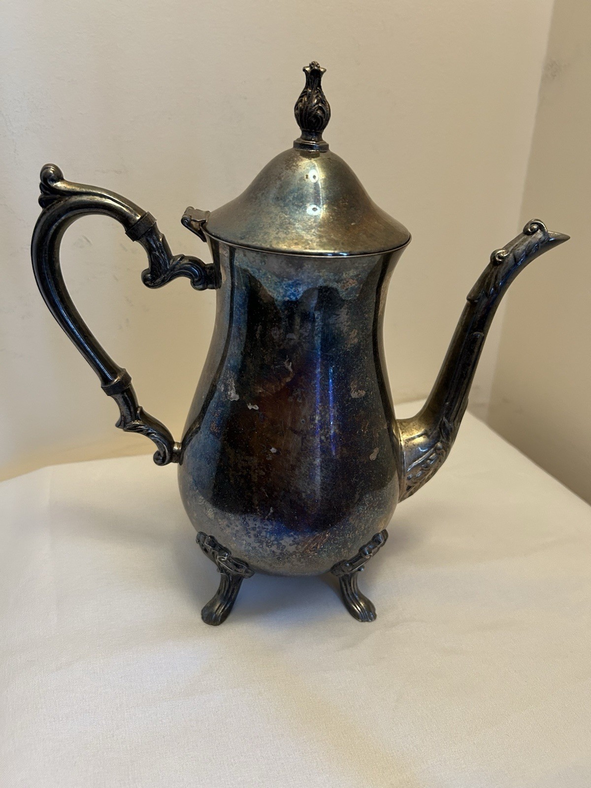 Vintage Silver Plated Coffee Tea Pot Stamped SHERIDAN Taunton Silversmith