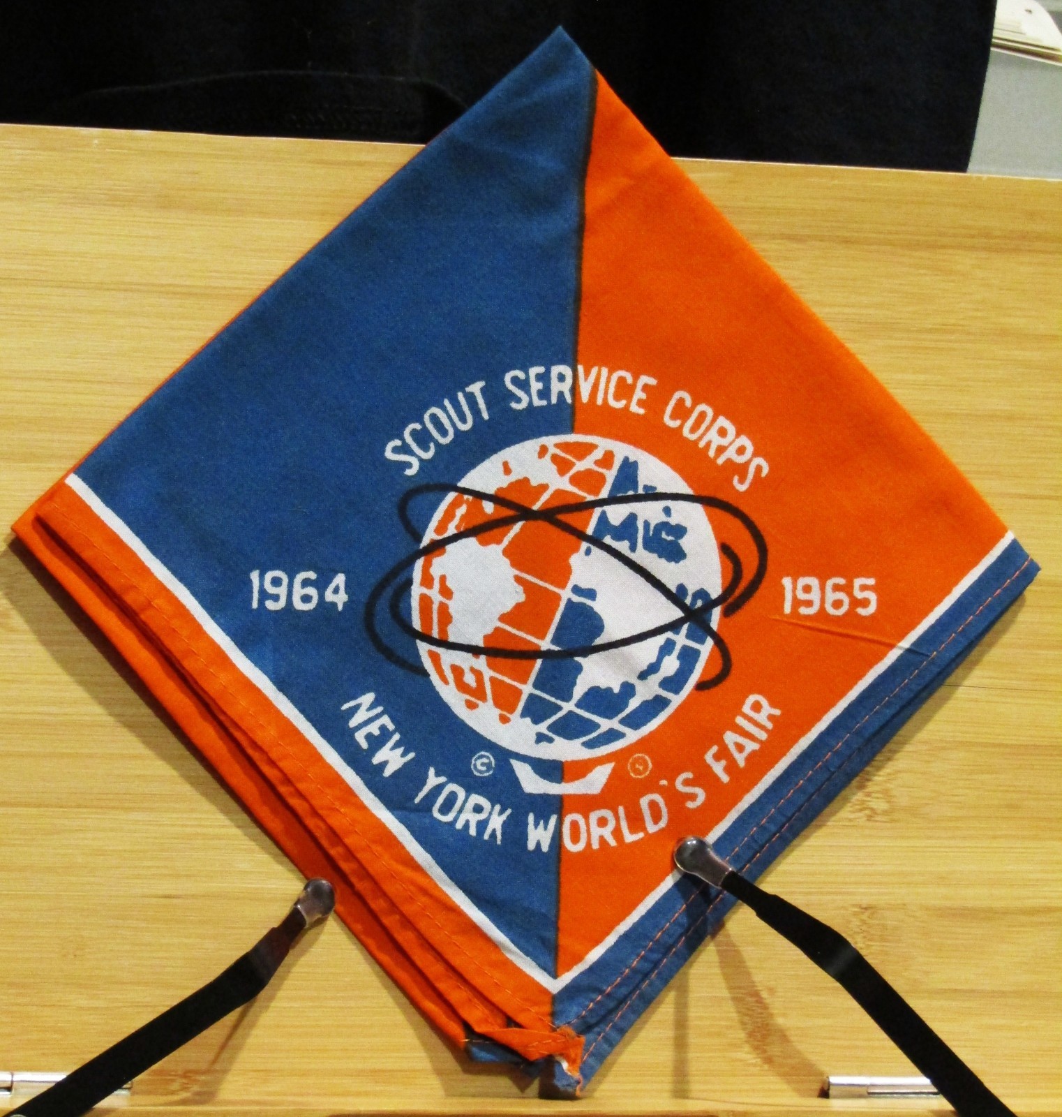 1964-65 New York World’s Fair Boy Scout Service Corps Neckerchief MINT BSA