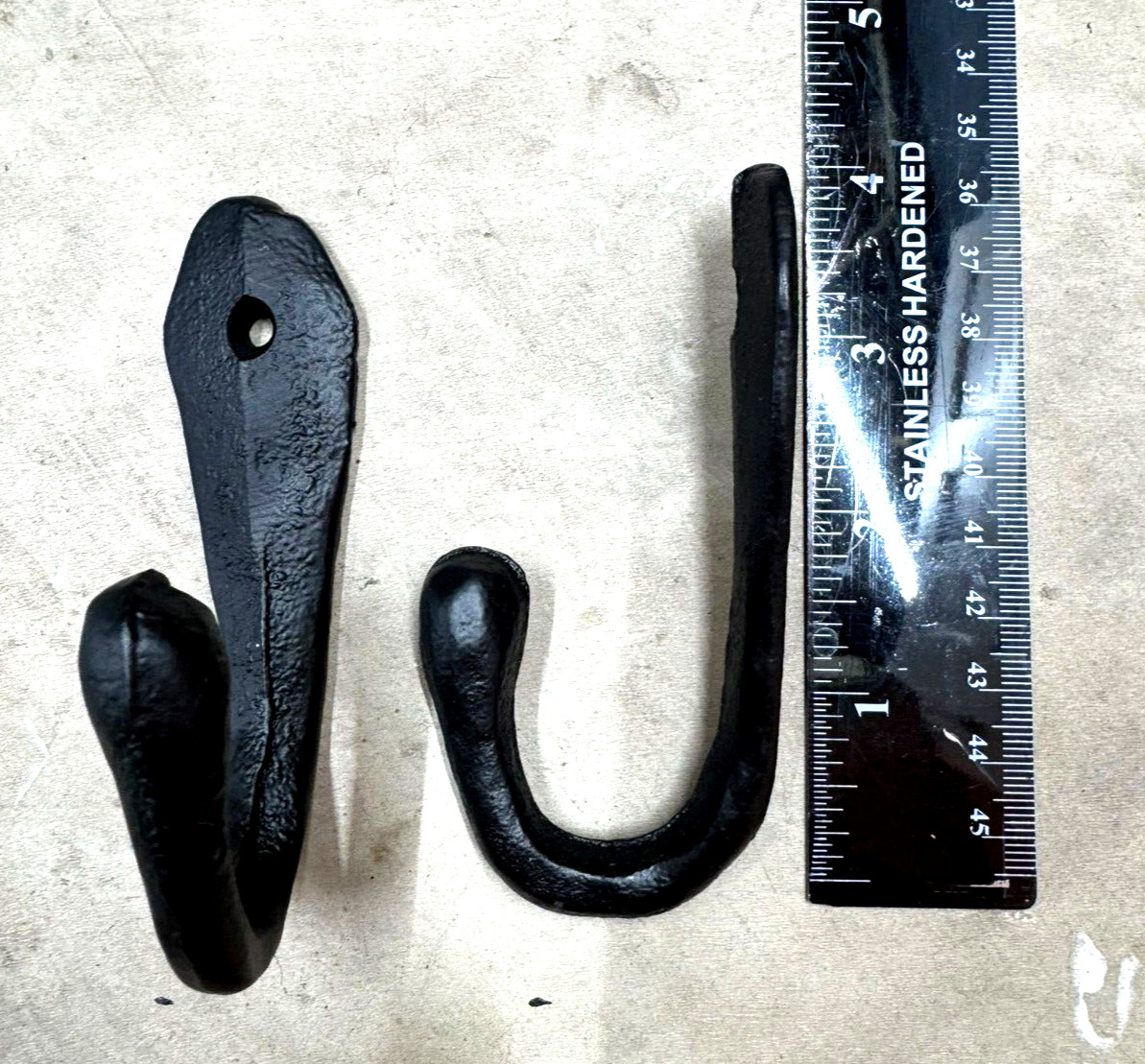 Simple Cast Iron Wall Hook Key Towel Coat Robe Door Hanger Matte Black Farmhouse