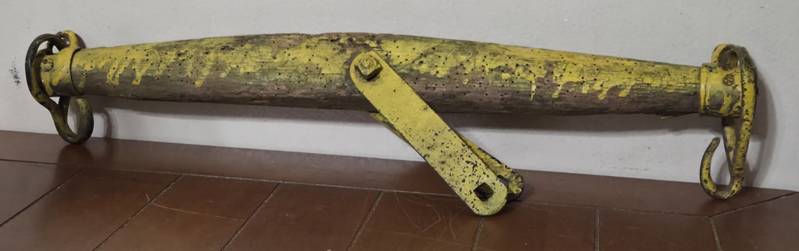 Vintage wooden yoke single tree oxen western farm barn decor 23 1/2″