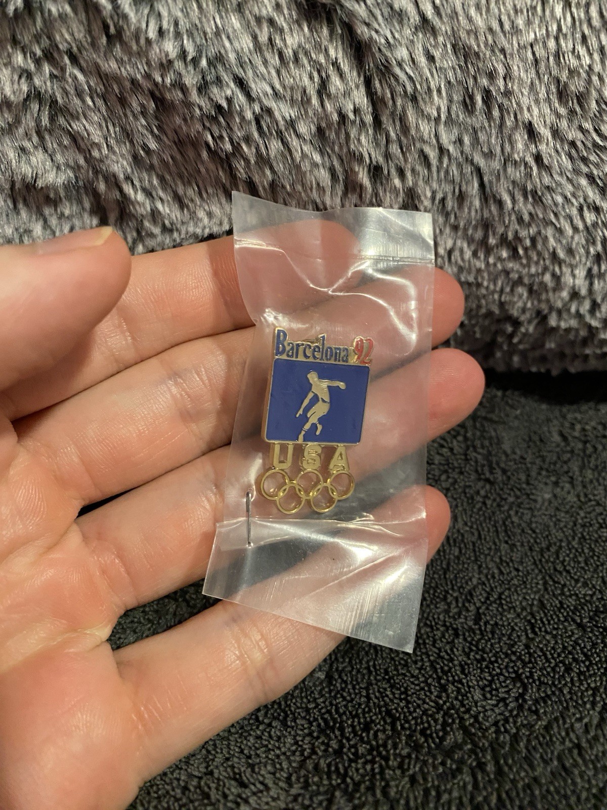 Vintage 1992 USA Olympic Pin Barcelona New