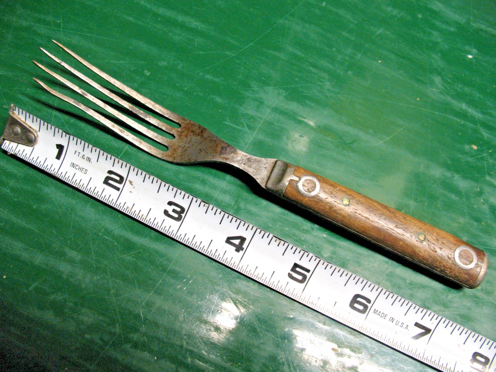 EARLY AMERICAN CIVIL WAR ERA MEAT FORK /w 4 EXTRA LONG TINES