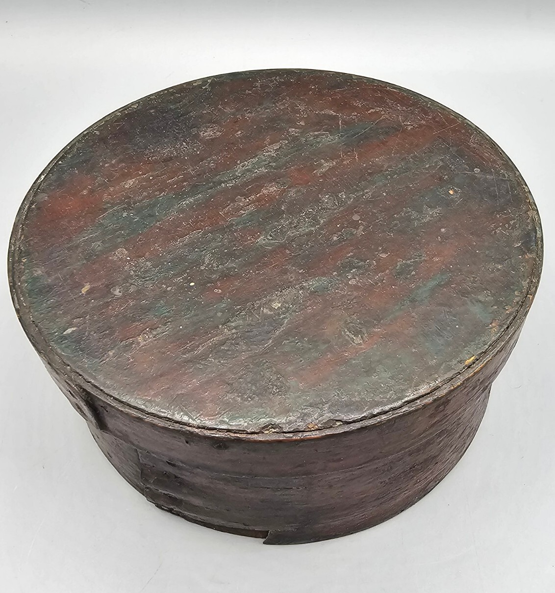 Antique Primitive Small 6.5″ Diameter Pantry Box – Great Patina