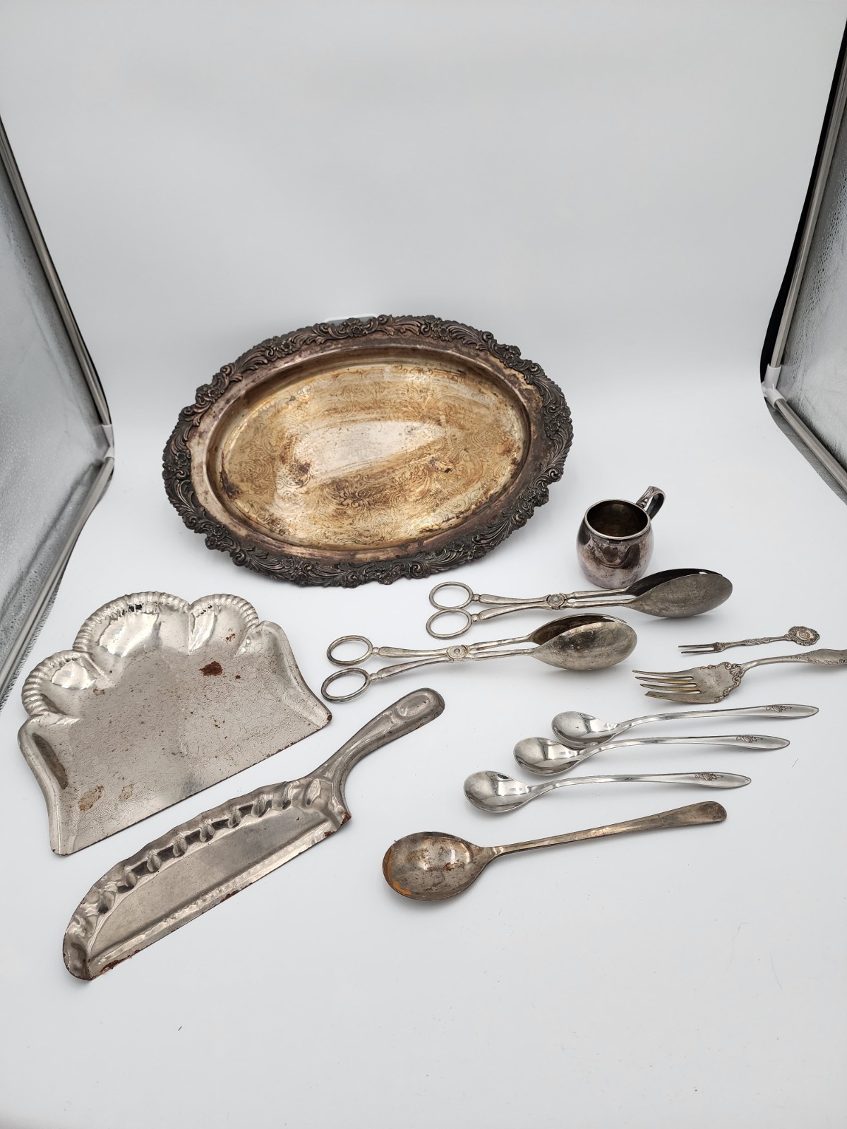 Silver Platter Ware – 12 PCS