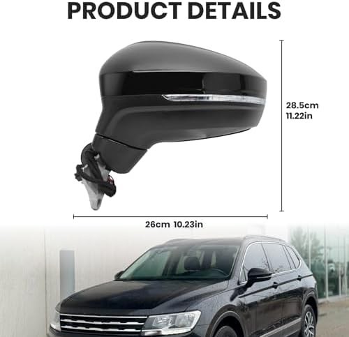 Left Driver Electric Side Mirror Compatible with Volkswagen Tiguan 2018 2019 …