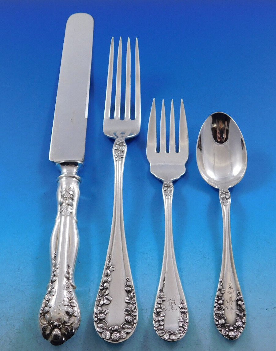 Clover Blossom by Joseph Mayer Sterling Silver Flatware Service Set 32 pc Dinner