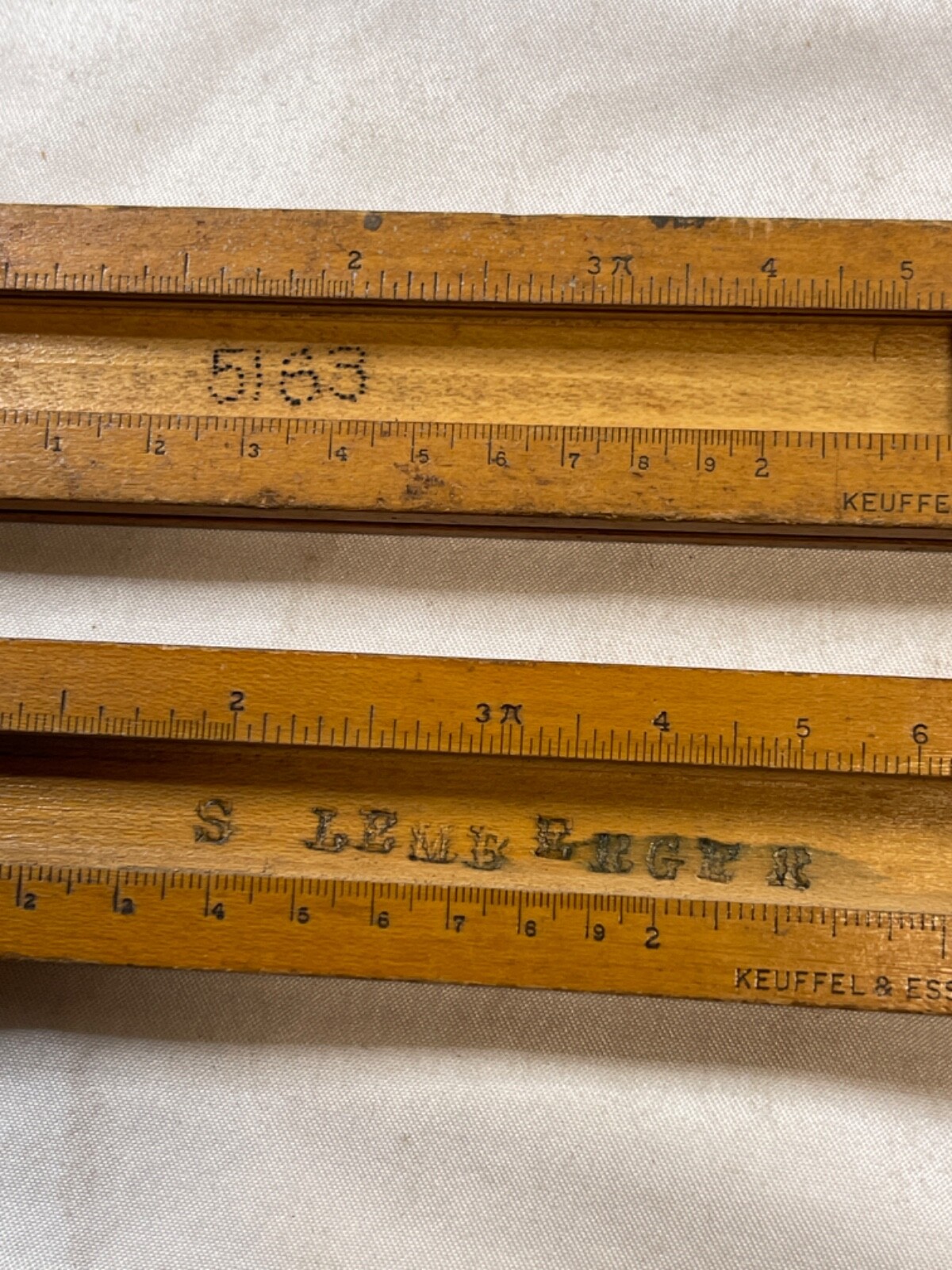 Vintage 1920s K & E Beginners Slide Rule 4058c & Keuffel & Esser 4097B – 5695