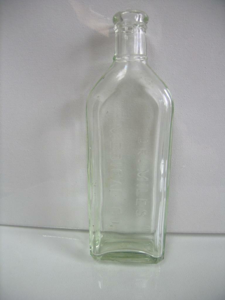 Antique early Clear Glass 1900’s Dr. Miles Medical Company Bottle