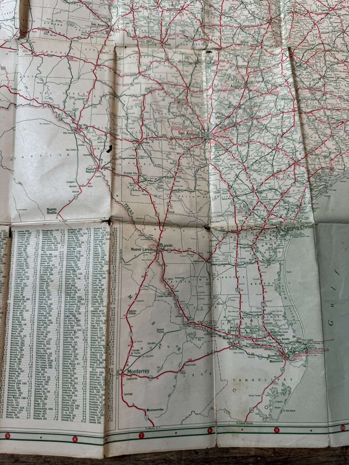 CHICAGO & VINCINITY SINCLAIR HC GASOLINE ROAD MAP *RARE* 1950s Oklahoma/Texas