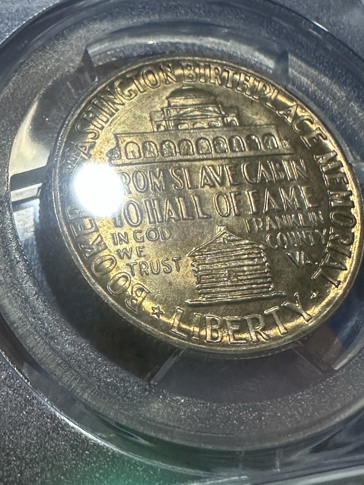 1949 B.T. Washington Half Dollar Coin, Toned Uncirculated Detail Only 6K Minted