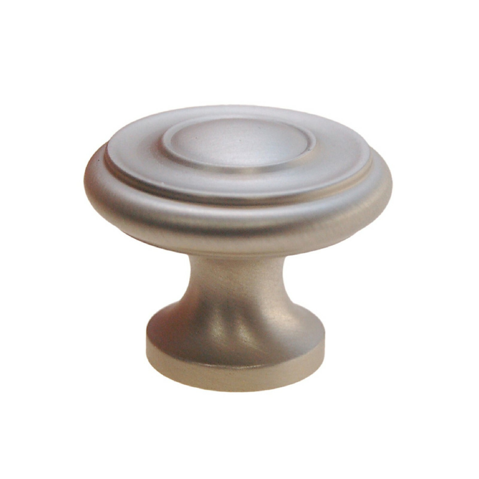 Brushed Nickel Cast Brass knob – 1 1/4″ Brushed Nickel Knob – Cabinet Knob