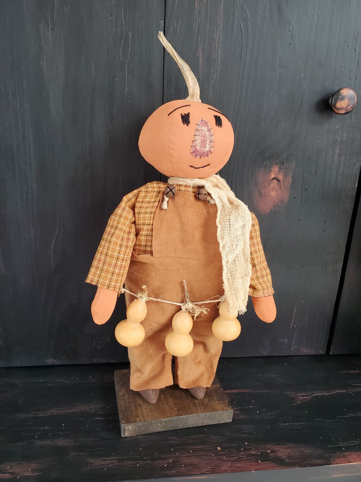 Primitive Christmas snowman doll, Christmas doll, Christmas snowman