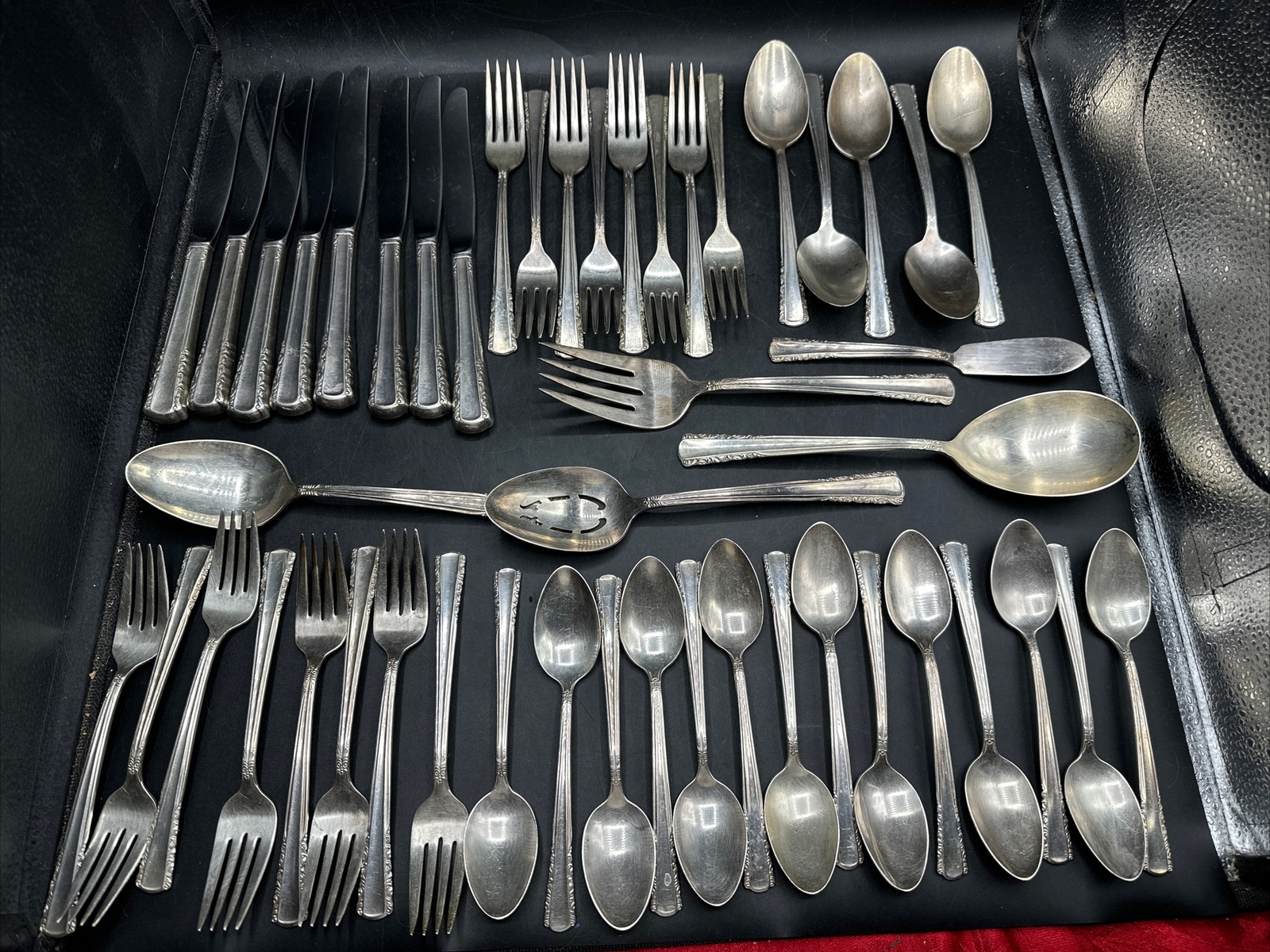 Holmes & Edwards Inlaid Silverplate Flatware 48 Pieces