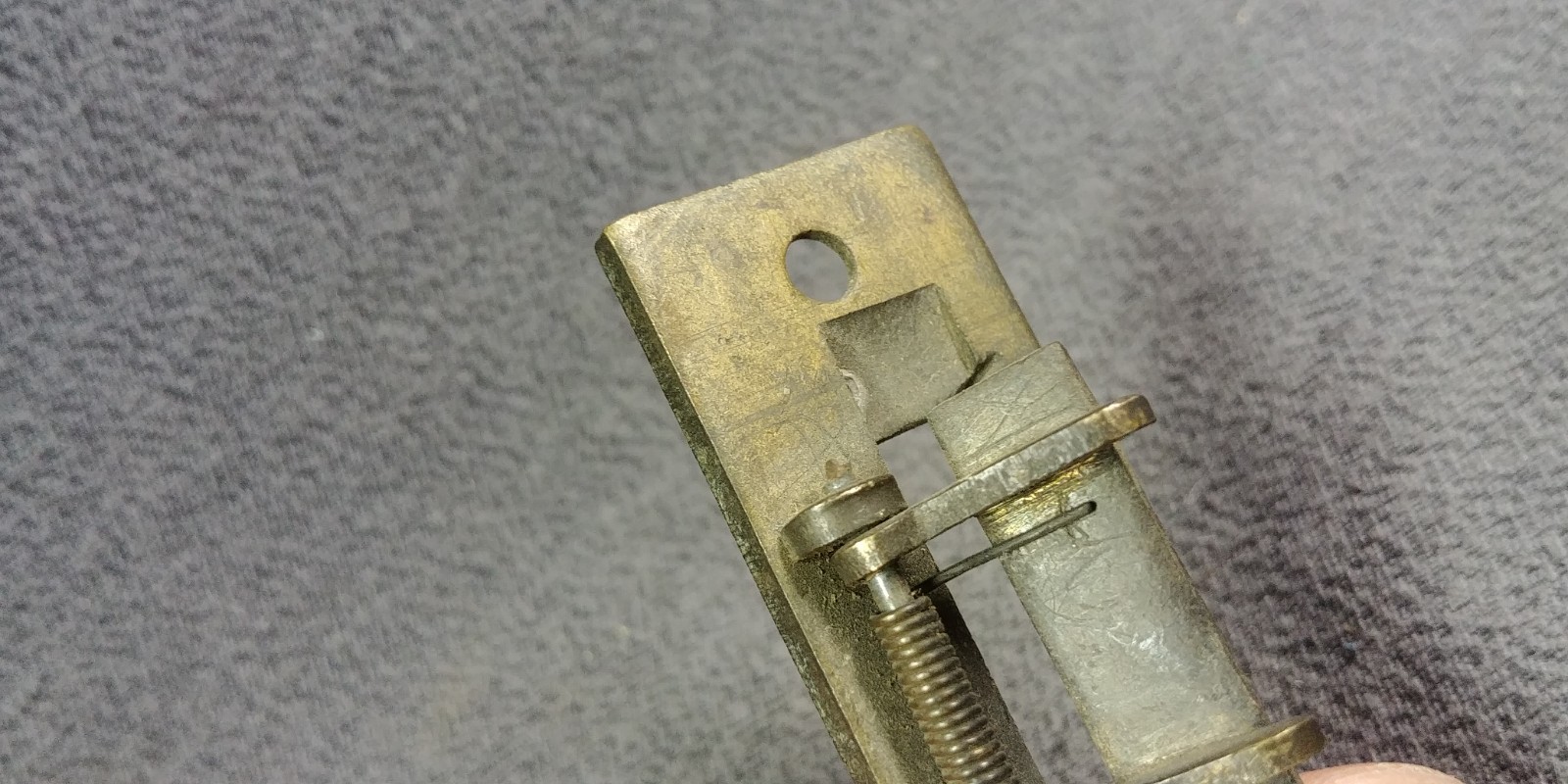 Original Eagle Lock Strike for Roll Top Desk Spring Door Brass Antique Hardware