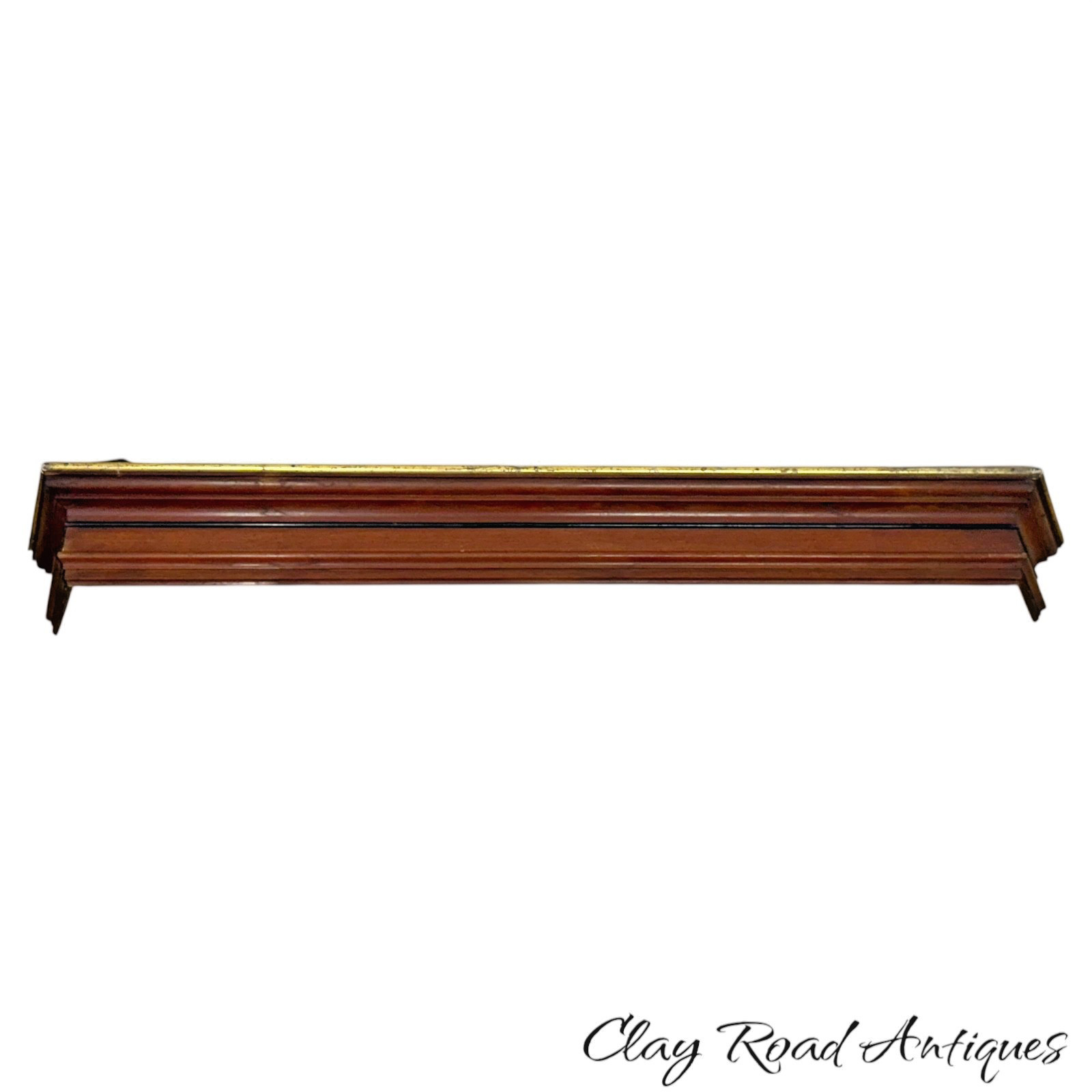 Antique Victorian walnut eastlake window cornice salvage architecural ebonized