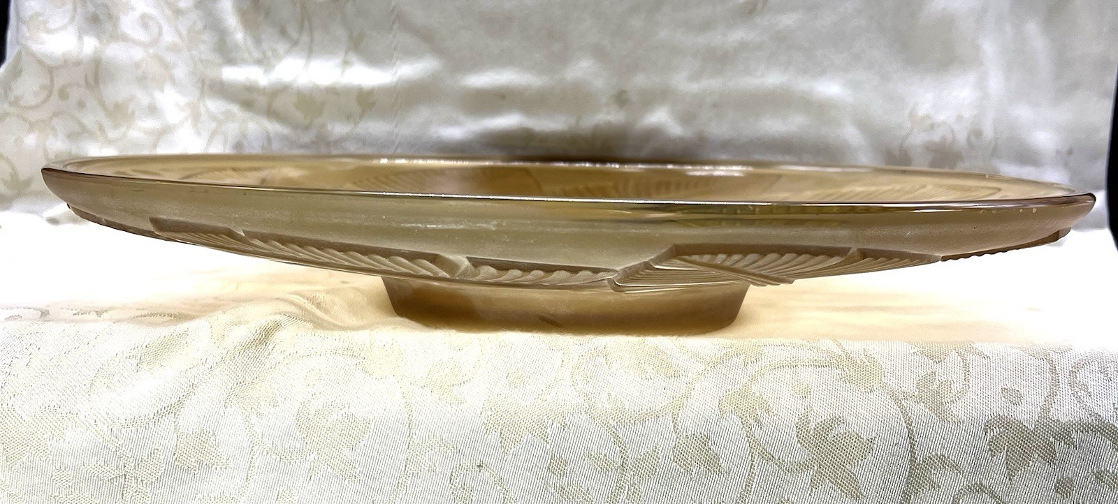 Daum Large Bowl Centerpiece Plate Coupe Center Table Art Deco