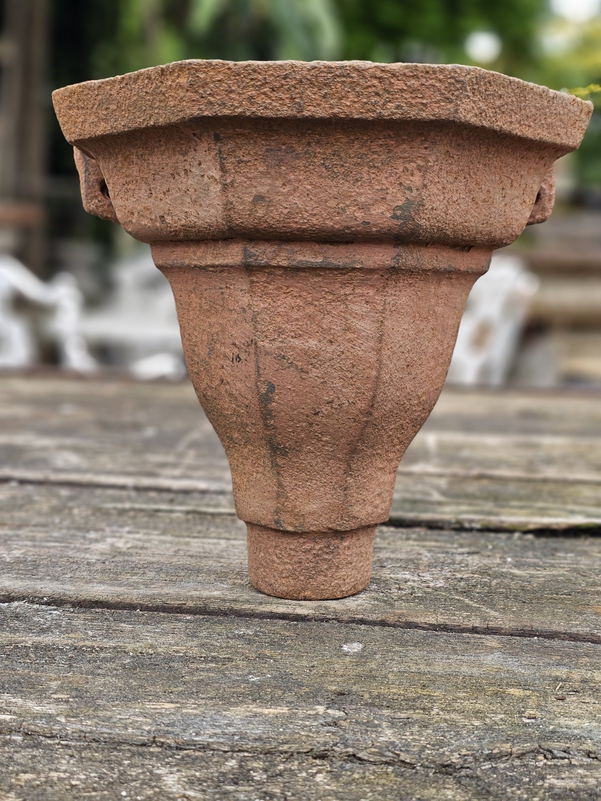 Vintage Cast Iron Gutter Rain Water Hopper Wall Garden Planter 3 Inch Downpipe