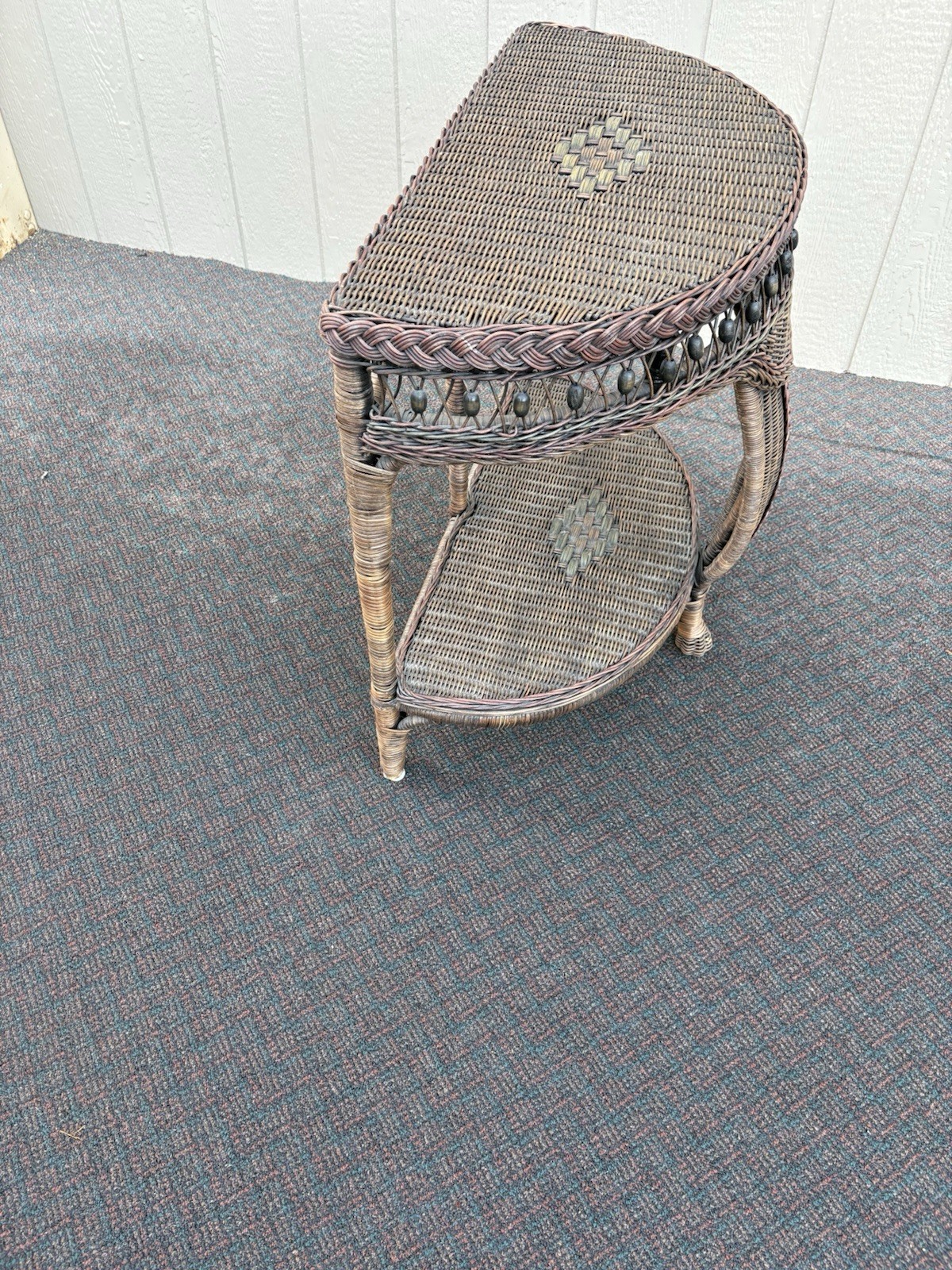 67362 Wicker Console Table Hall Stand