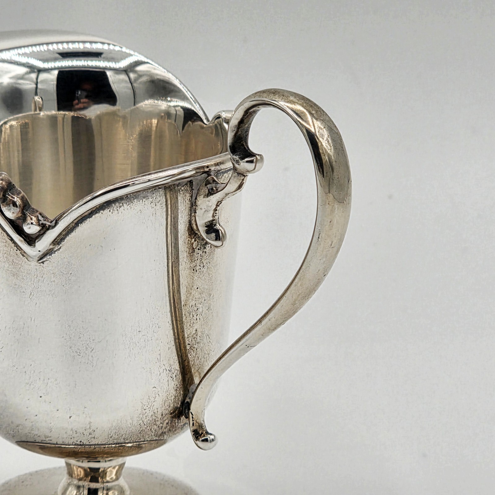 Gonzalo Moreno Mexican Sterling Silver Helmet Creamer Hecho en Mexico 0.925