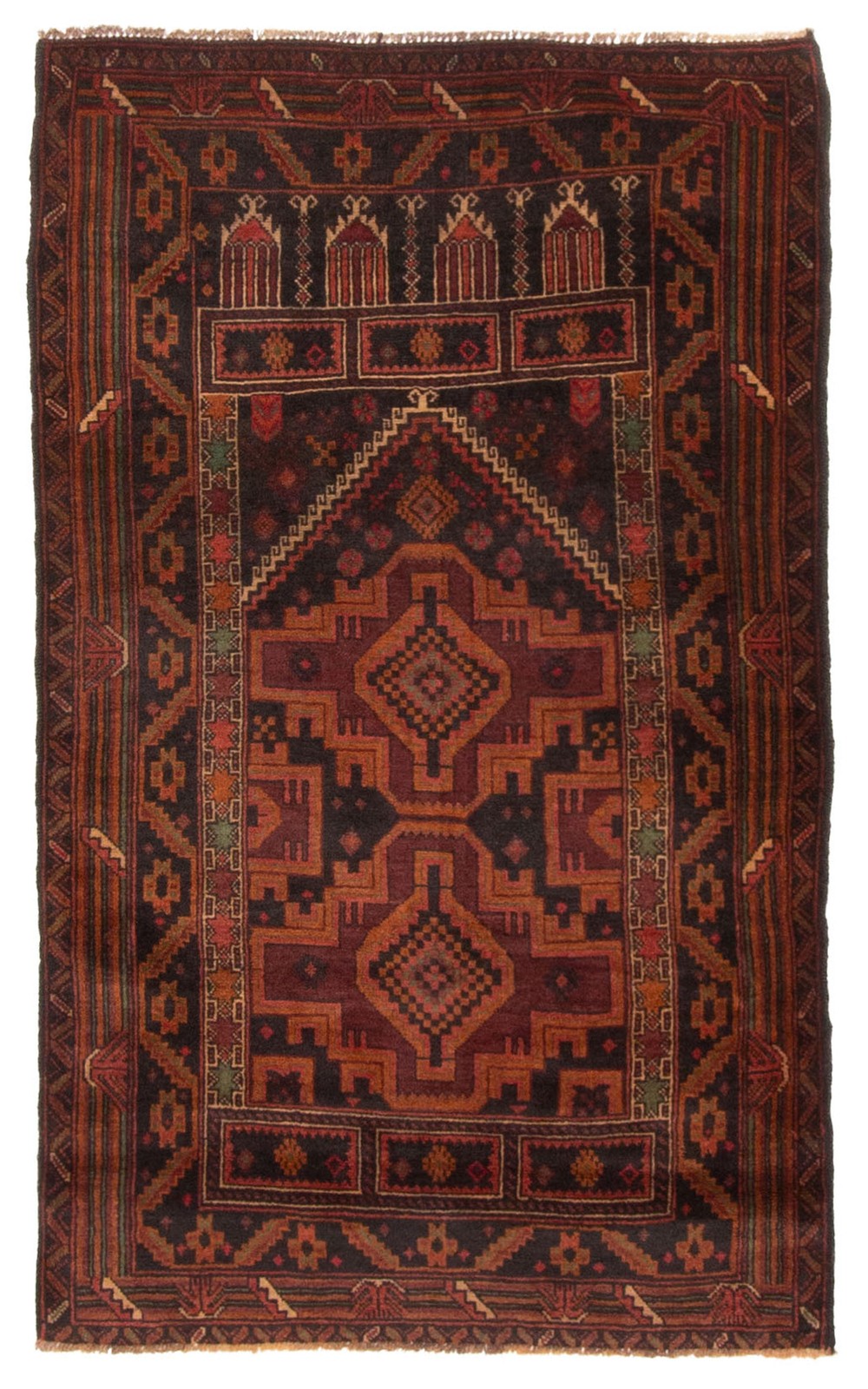Traditional Vintage Hand-Knotted Area Rug 2’9″ x 4’7″ Oriental Wool Carpet