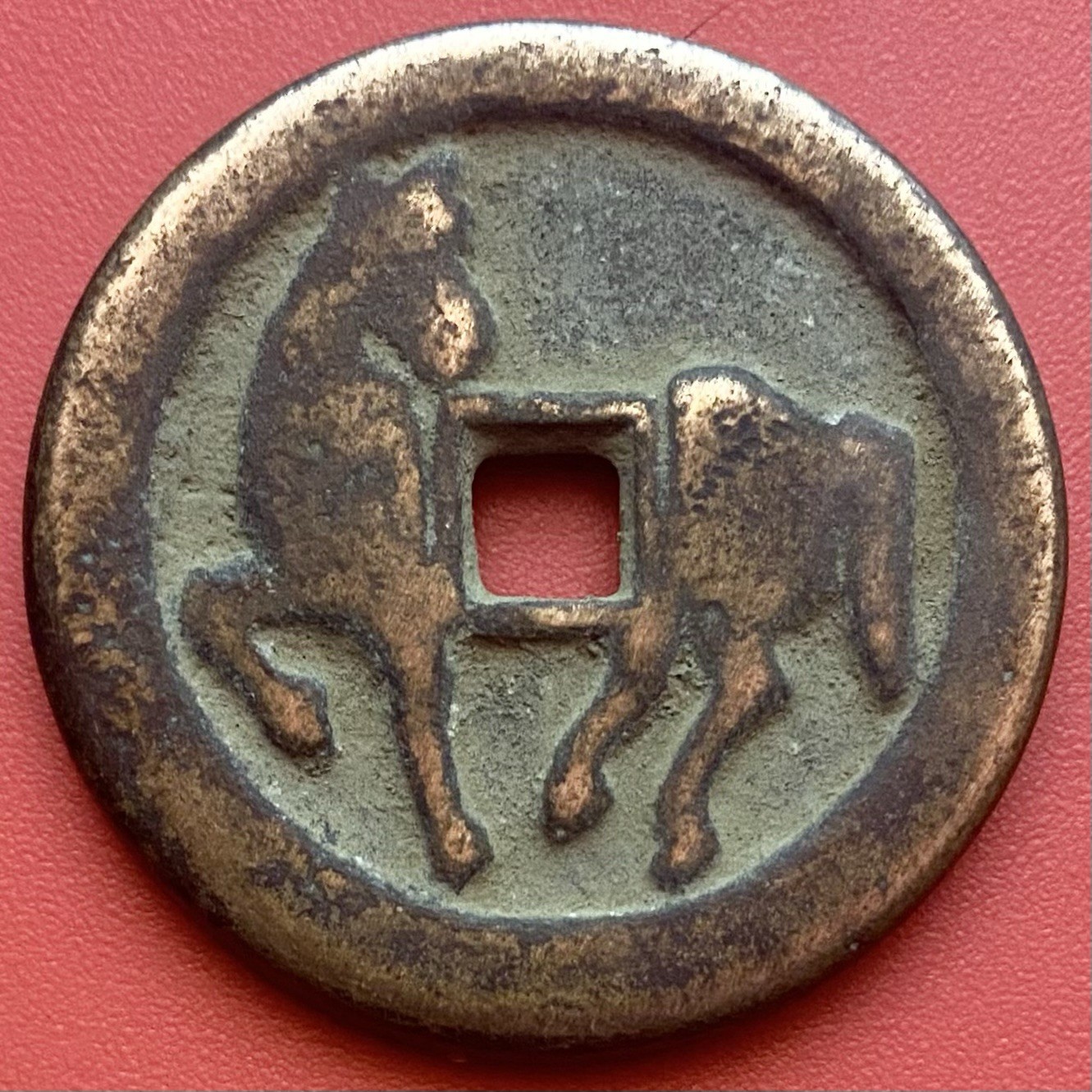 Chinese Token Gaming Coin, Horse, Unknown Age, China.