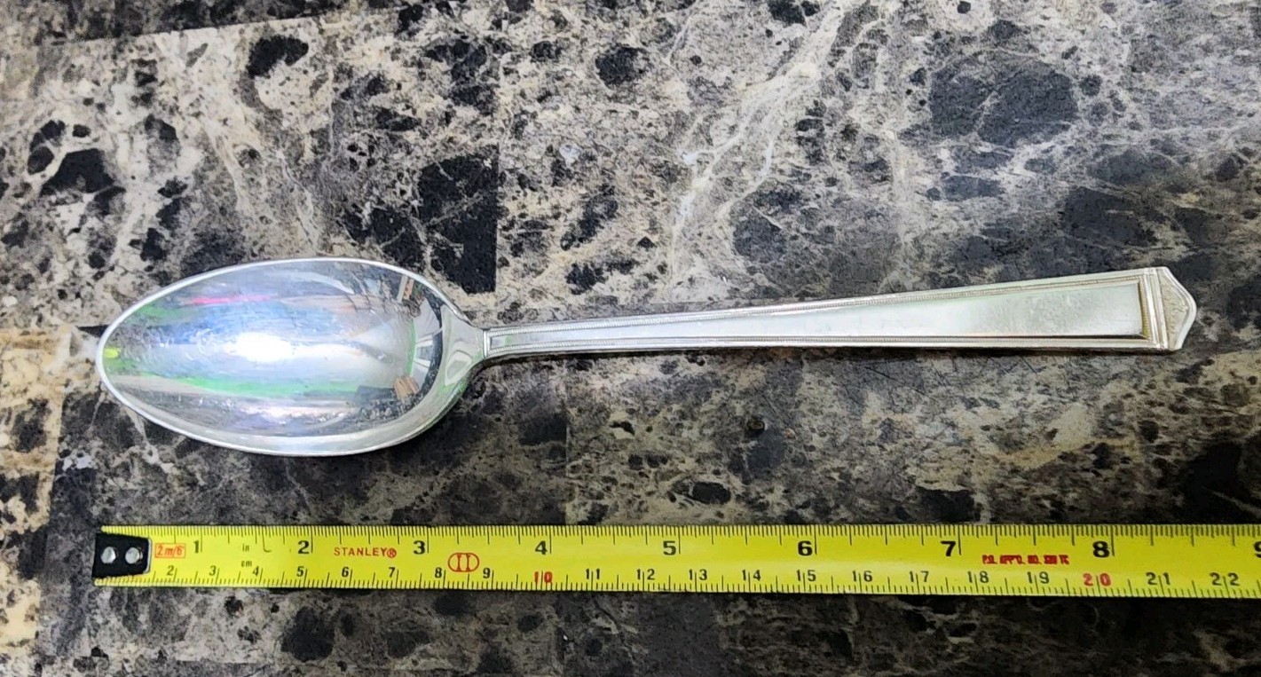 👌 c1923 ANNIVERSARY PATTERN SILVERPLATED TABLE SERVING SPOON 🍲🥄