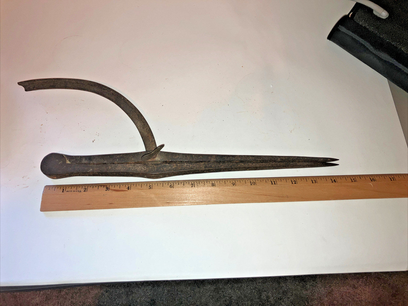 ✅👍Antique Vintage Large 14” Winged Metal Calipers Compass Tool Measures To 22”