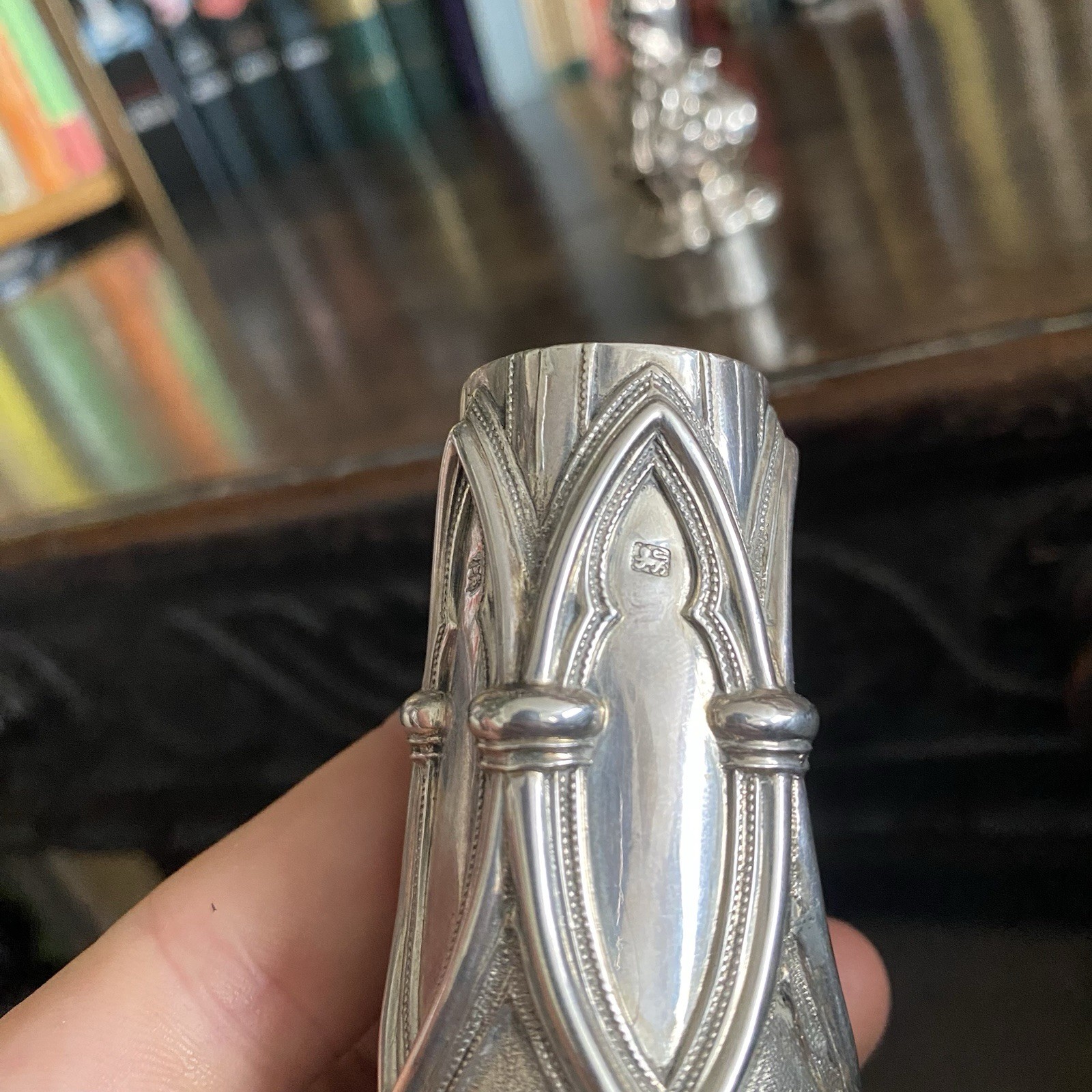 Antique Gothic Solid Silver Sugar Shaker Hallmarked 1895 Henry Wilkinson Co – 5″