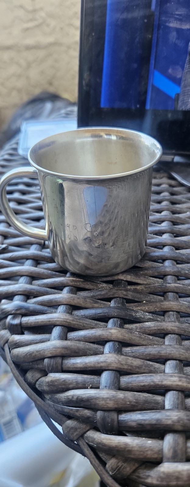 Towel 925 Silver Baby Cup 50grms Weight Monogrammed KCM…