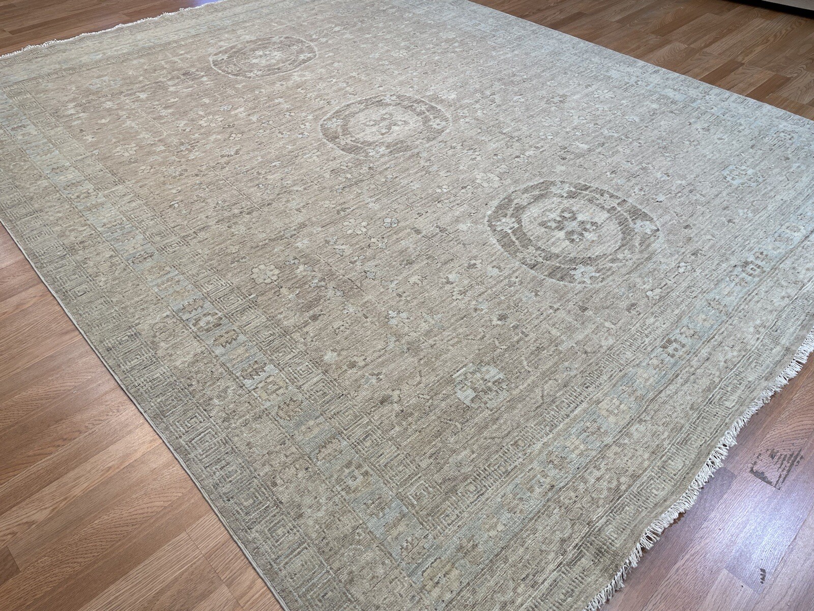 Terrific Transitional – Oriental Khotan Design – Tribal Rug – 7.10 x 9.9 ft.