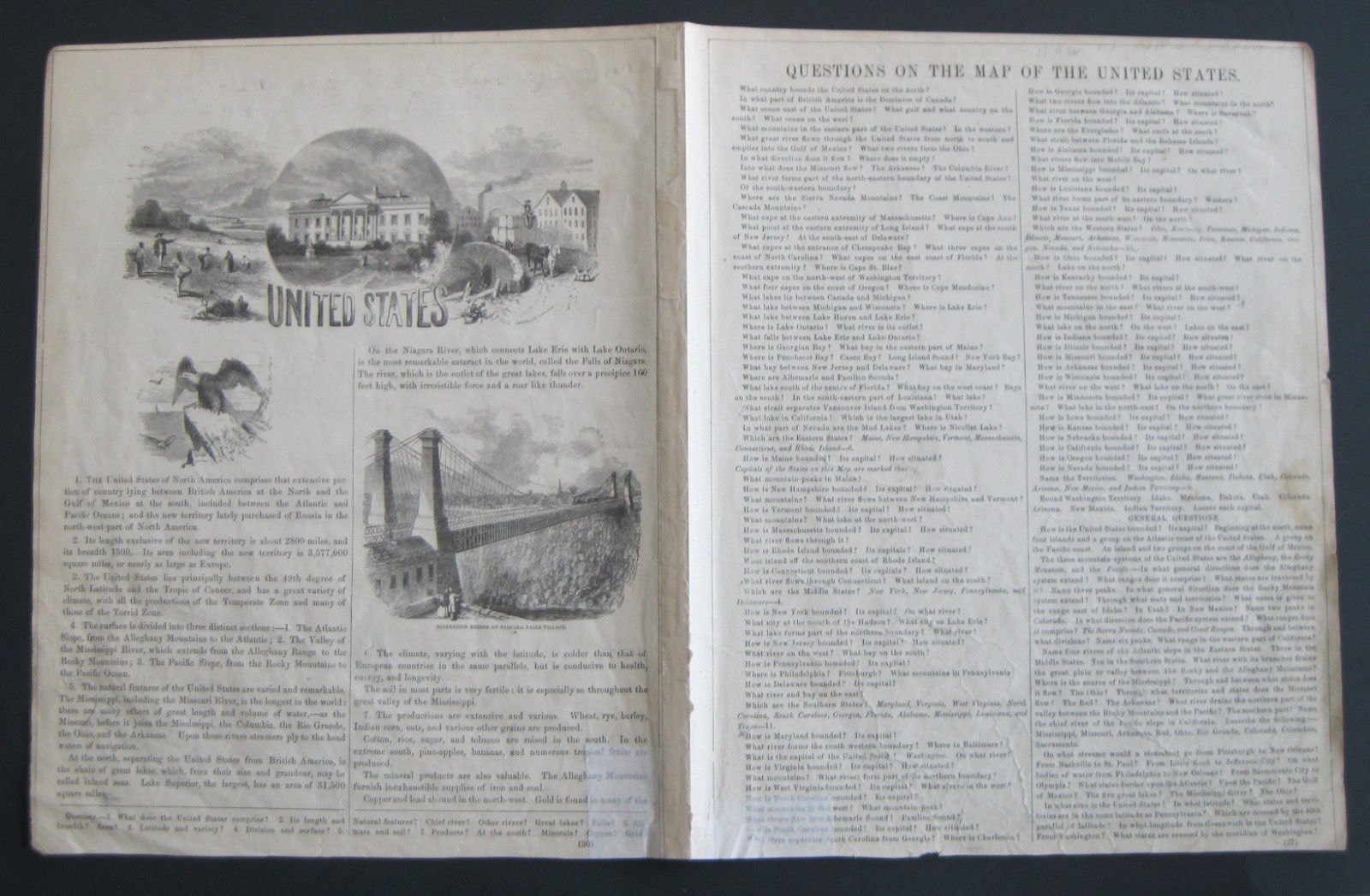 ca.1868 US Mitchell Map Wyoming attached to Dakota with Rare Script Annotation