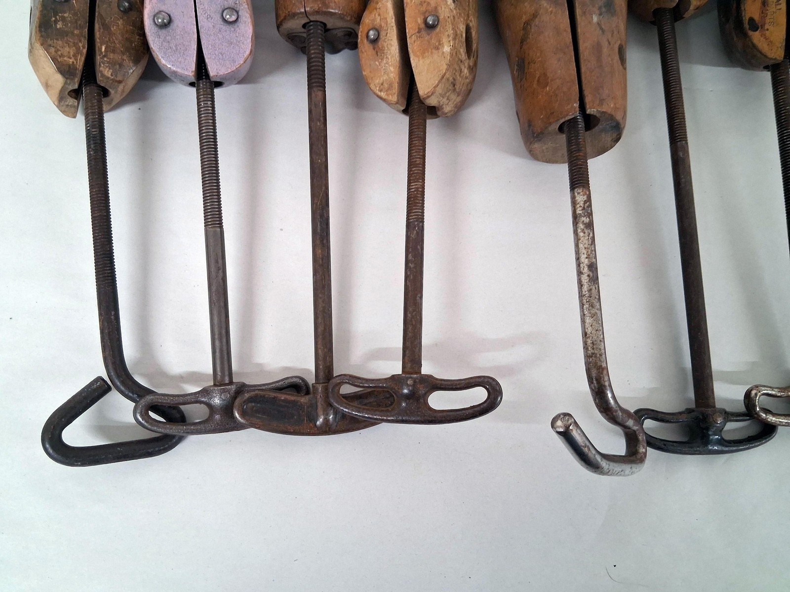 Antique Wooden Shoe Stretcher Lot of 10 G. E. Belcher Stoughton & O.A. Miller