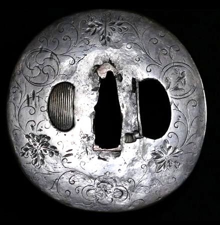 Muromachi period Japan antique arabesque old Kinko Tsuba Box NBTHK paper copper