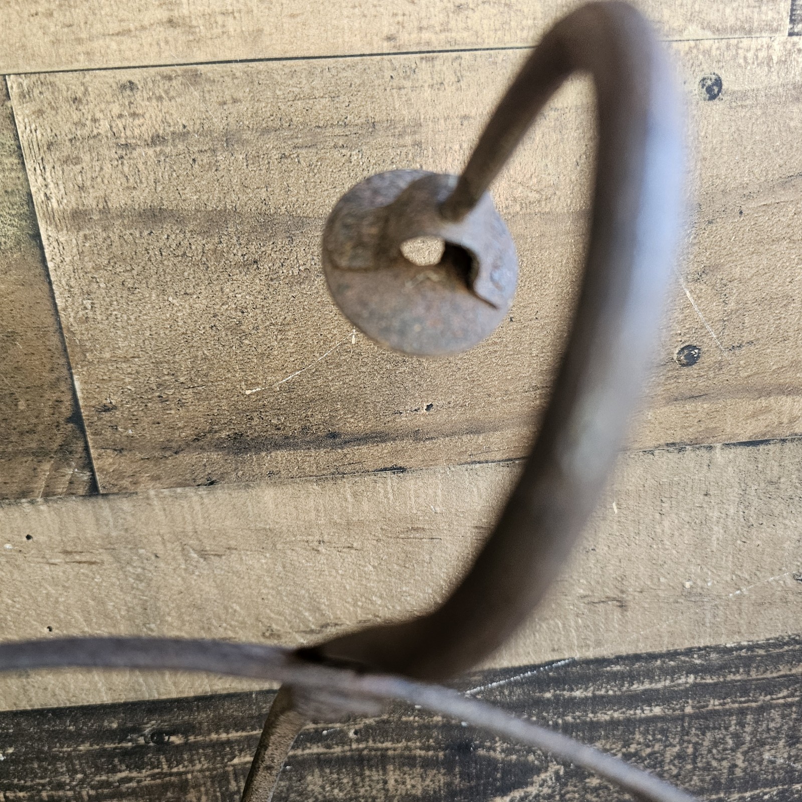 Primitive Wrought Iron Farmhouse Pot Rack Chandelier