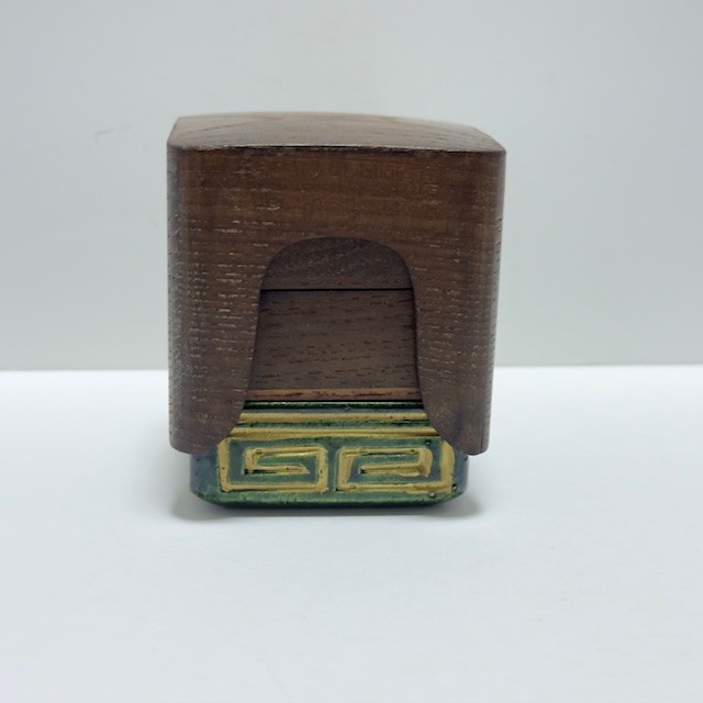 Rare Japanese Tea ceremony Jukogo Incense Container Raku ware Female mulberry