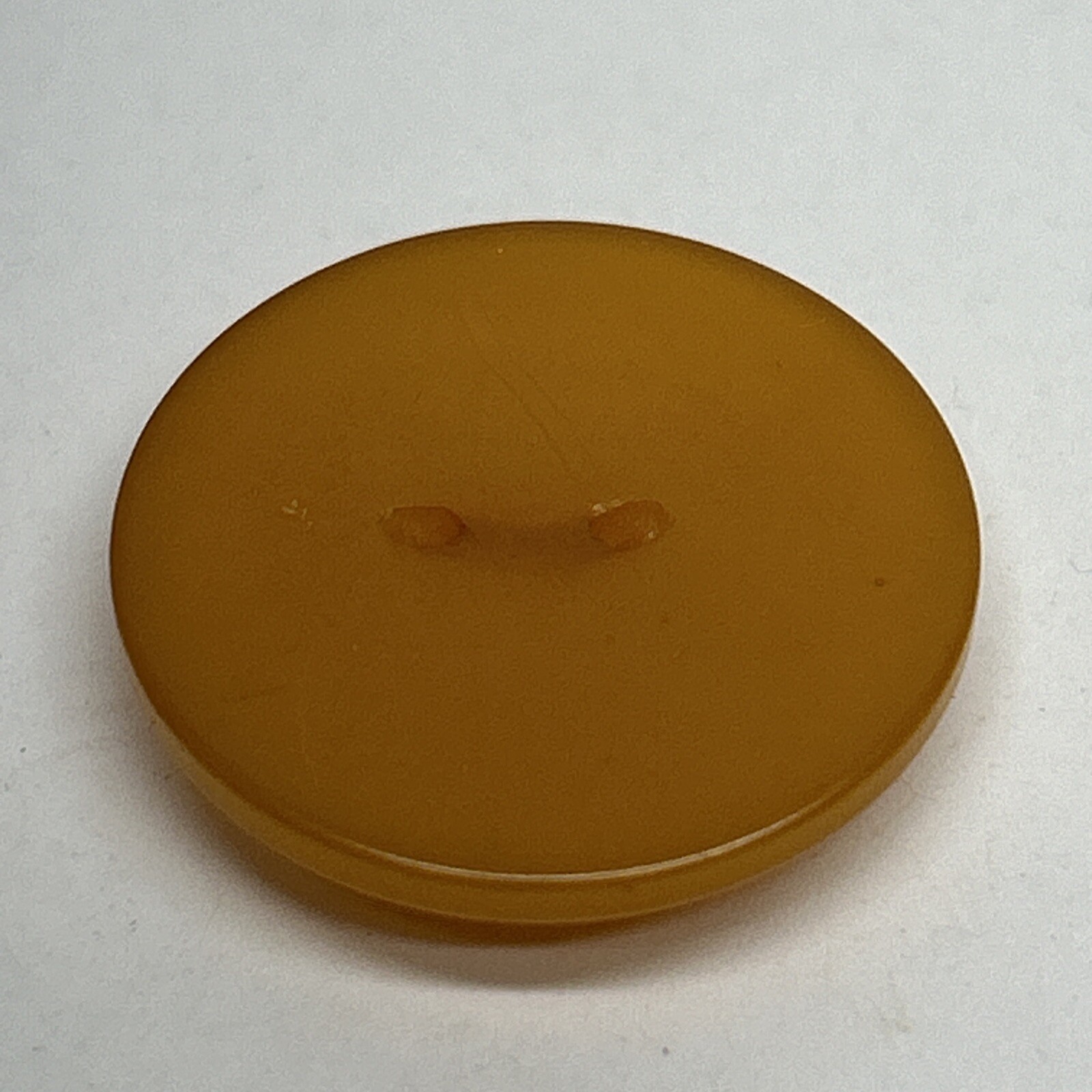 Vtg Large Bakelite Sewing Button Simichrome Polish Tested Butterscotch Tone