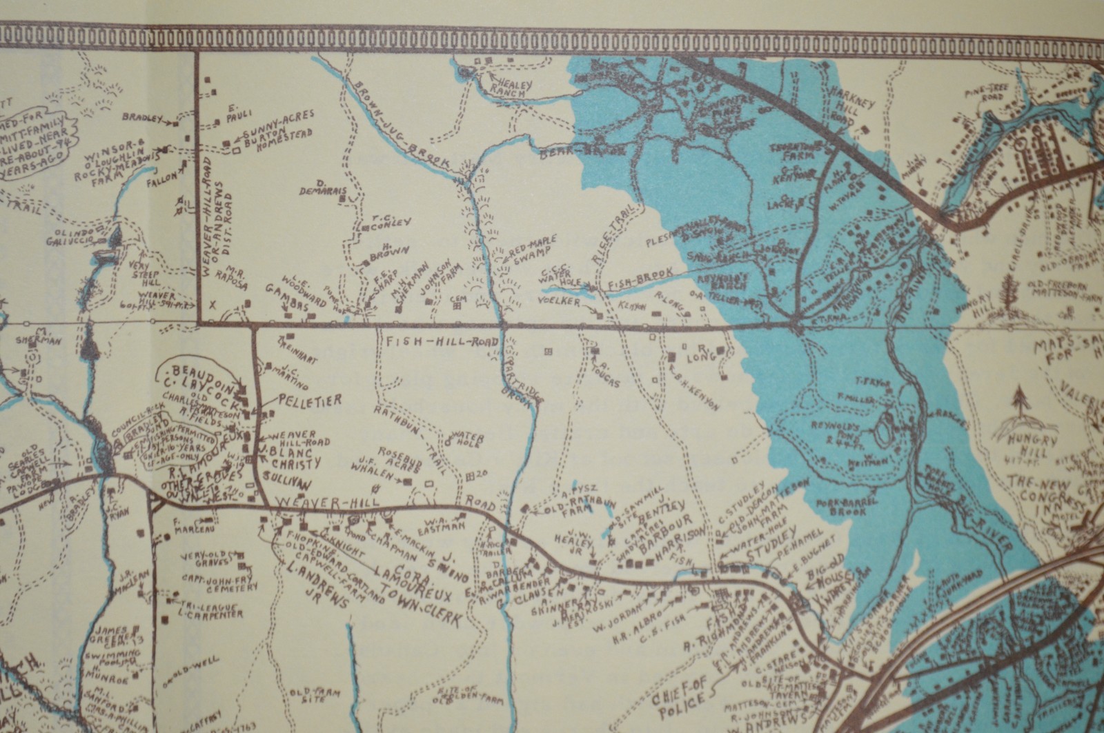 George E Matteson Original Map West Greenwich Rhode Island Cartography 1966