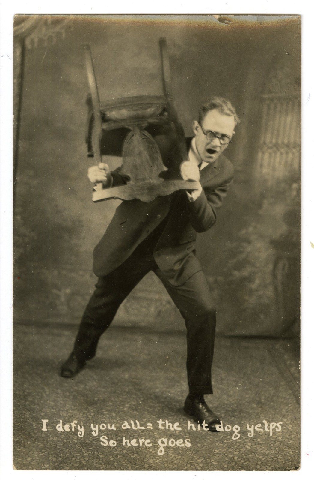 REAL PHOTO POSTCARD( RPP) PREACHER. Circa 1920, original & vintage