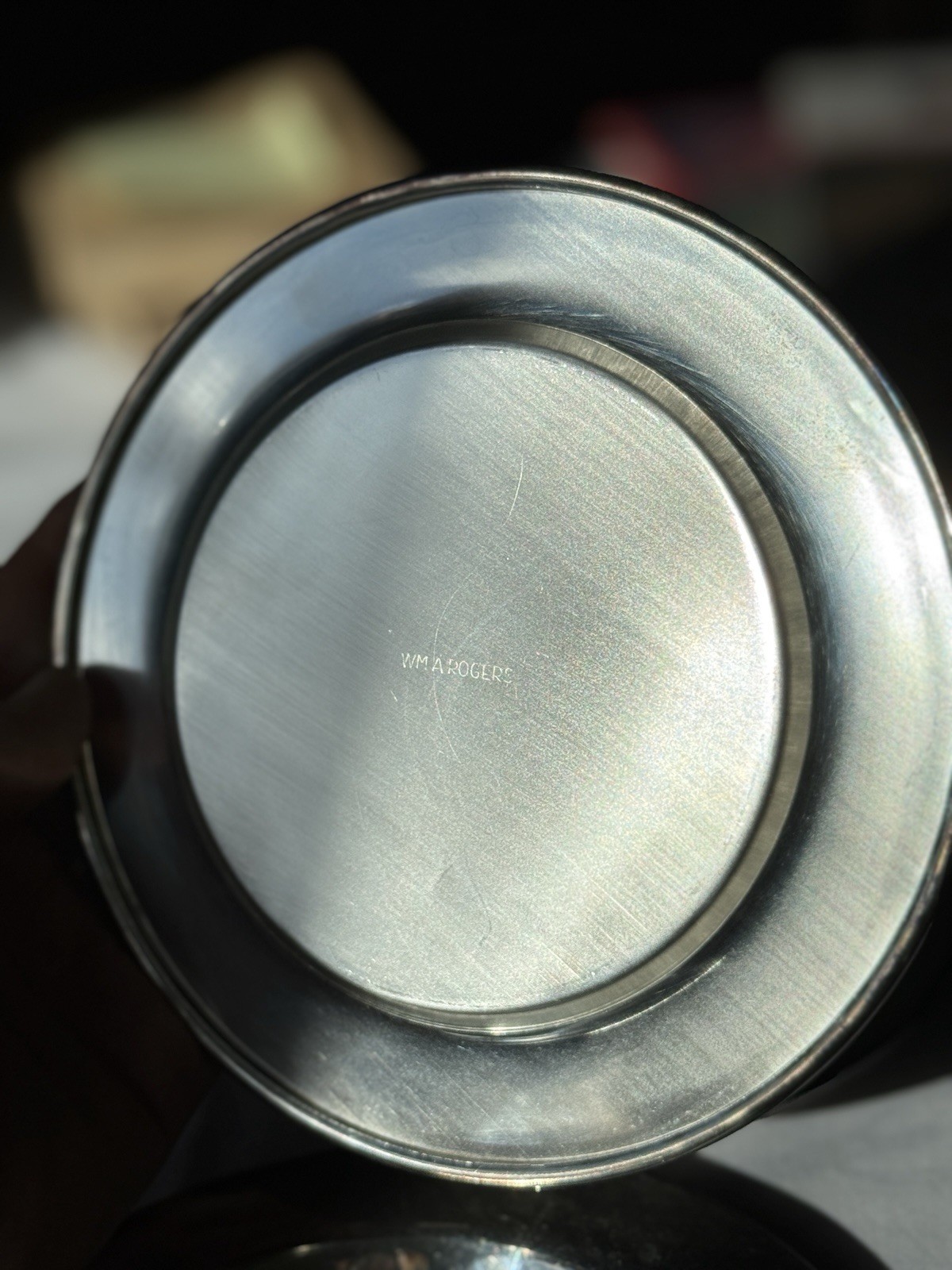6 Small Silver WMA Roger’s Plates